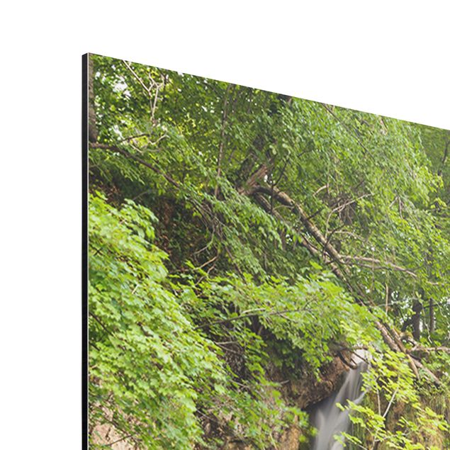 Zielony obraz Wodospad Plitwickie Jeziora