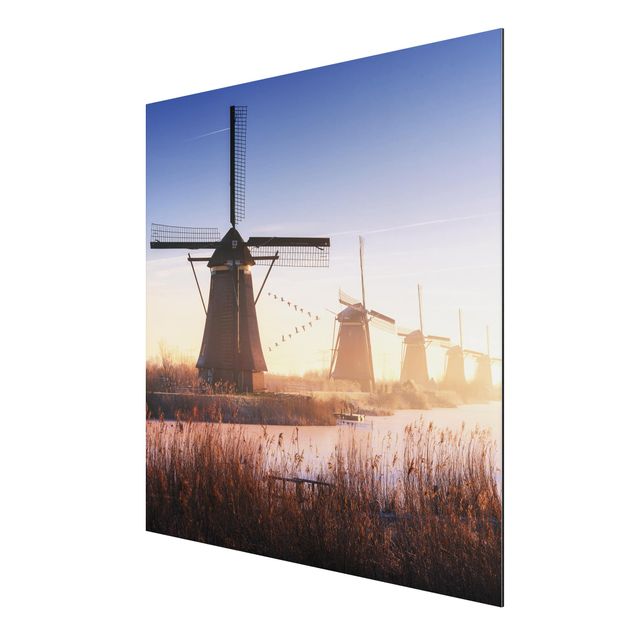 Obrazy nowoczesne Wiatraki w Kinderdijk