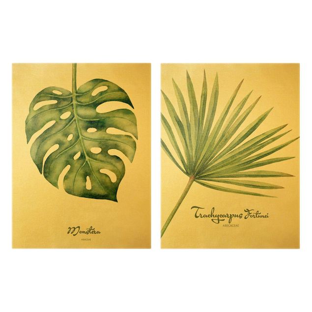 Obrazy na ścianę Akwarela Duet botaniczny