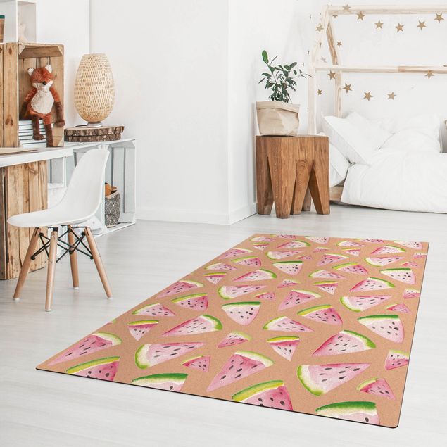 dywany nowoczesne Akwarela Kawałki melona