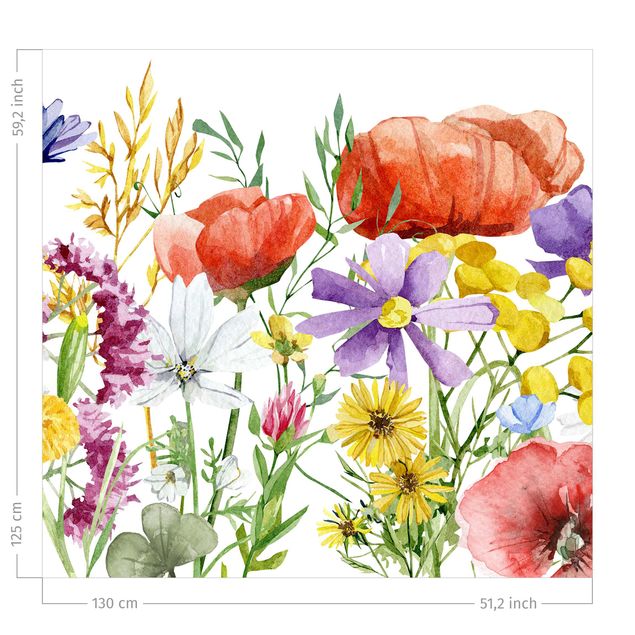 nowoczesne aranżacje Watercolour Flowers
