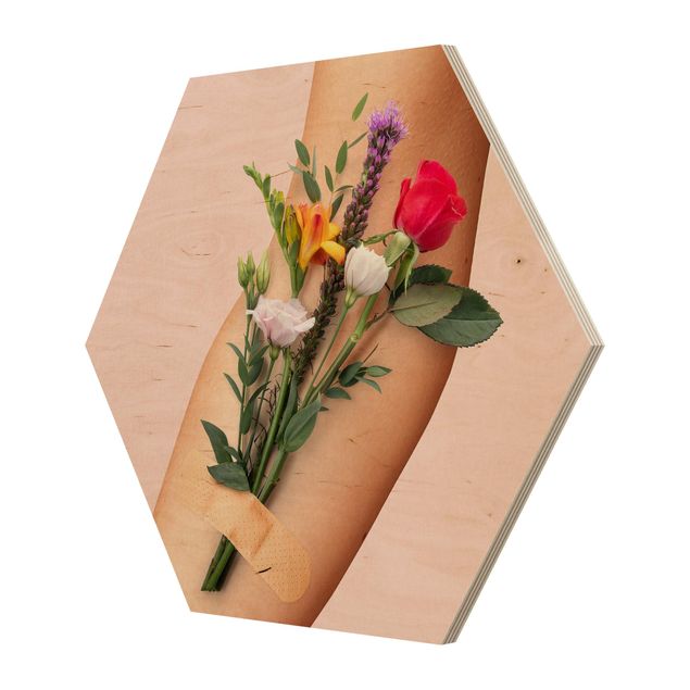 Obrazy na ścianę Ręka z kwiatami