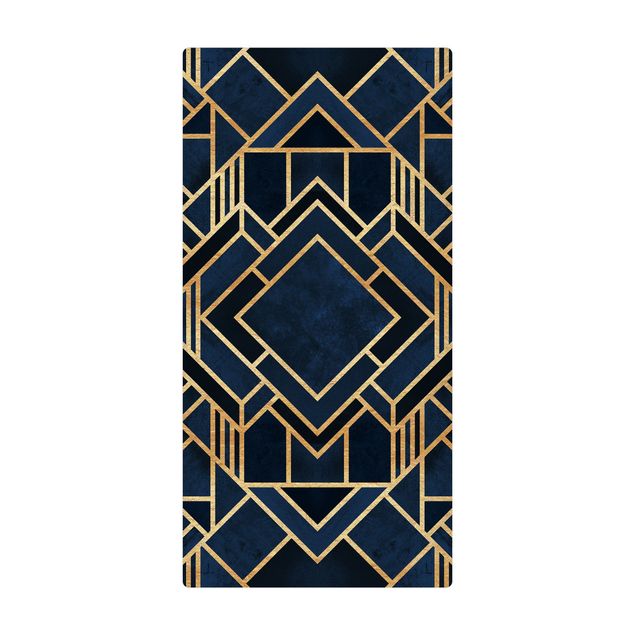 duży dywan do pokoju Złoto Art Deco