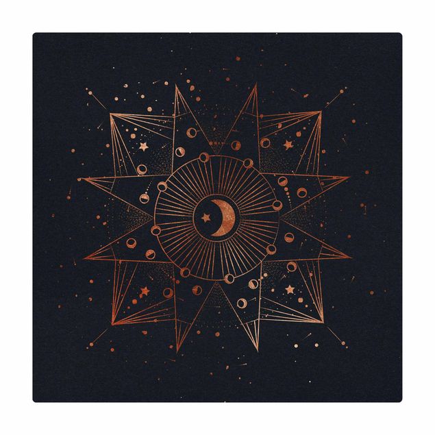 Mata korkowa - Astrologia Księżyc Magia Niebieskie Złoto