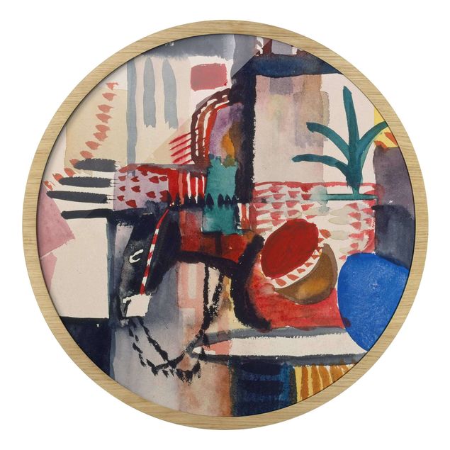 Obrazy w ramie abstrakcja August Macke - Man With Donkey