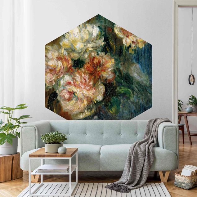 Róże tapeta Auguste Renoir - Wazon z piwoniami