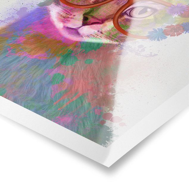 Obrazy Rainbow Splash Cat