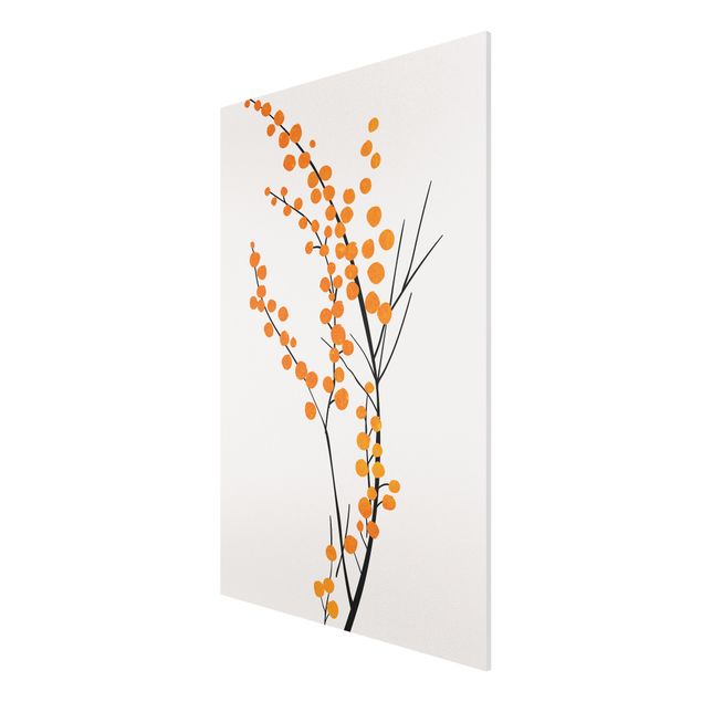 Obrazy nowoczesne Graficzny świat roślin - Jagody pomarańczowe