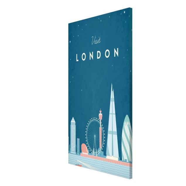 Obraz vintage Plakat podróżniczy - Londyn