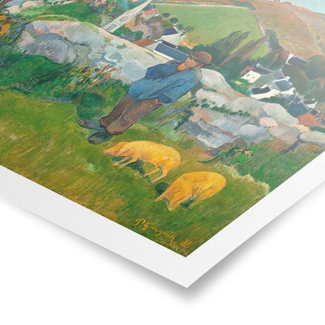 Obrazy krajobraz Paul Gauguin - Świniopas