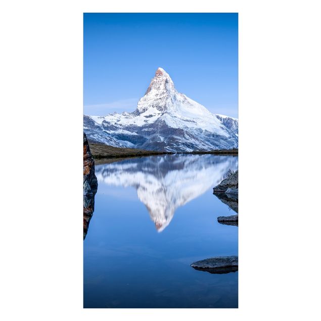 Tylna ścianka prysznicowa - Stellisee Lake In Front Of The Matterhorn