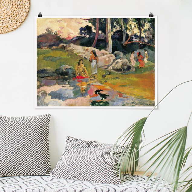 Plakat - Paul Gauguin - brzeg rzeki