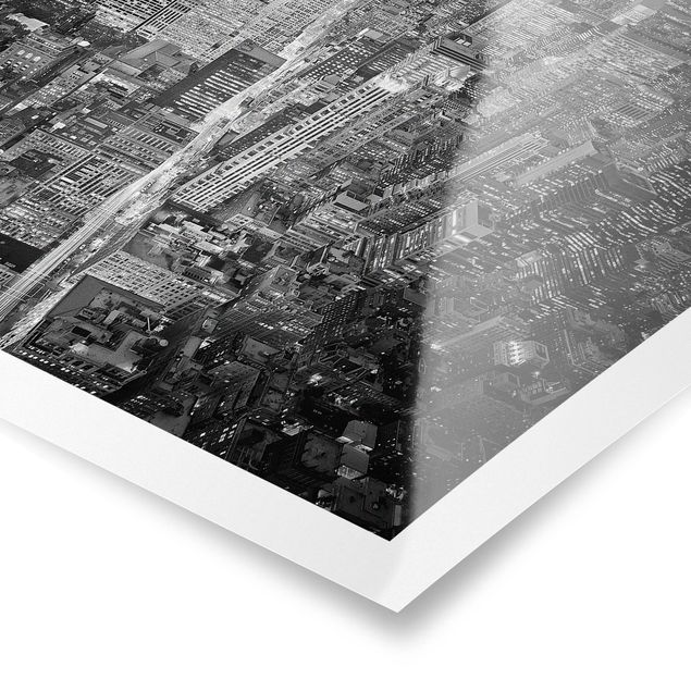 Plakaty czarno białe Midtown Manhattan II