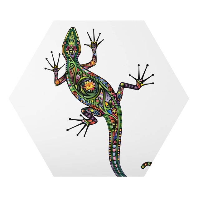 Obrazy ze zwierzętami Wzór gekona
