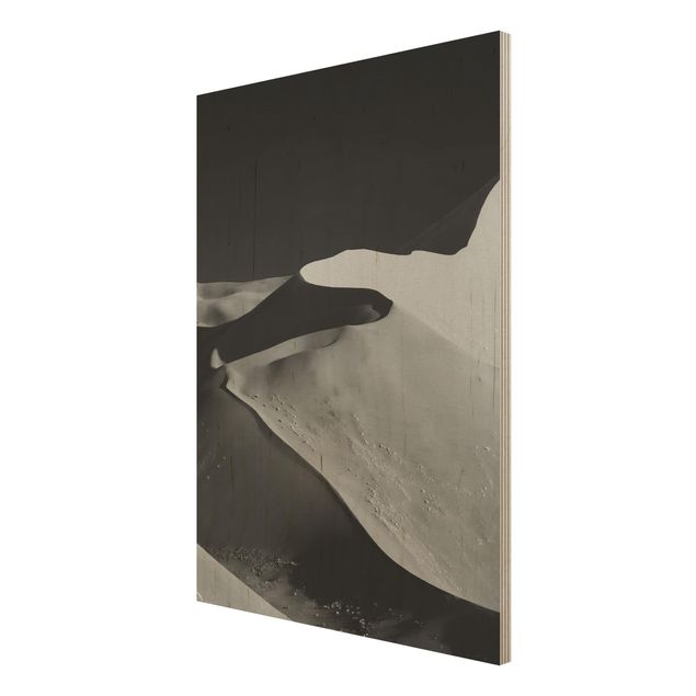 Obrazy na drewnie Pustynia - abstrakcyjne wydmy