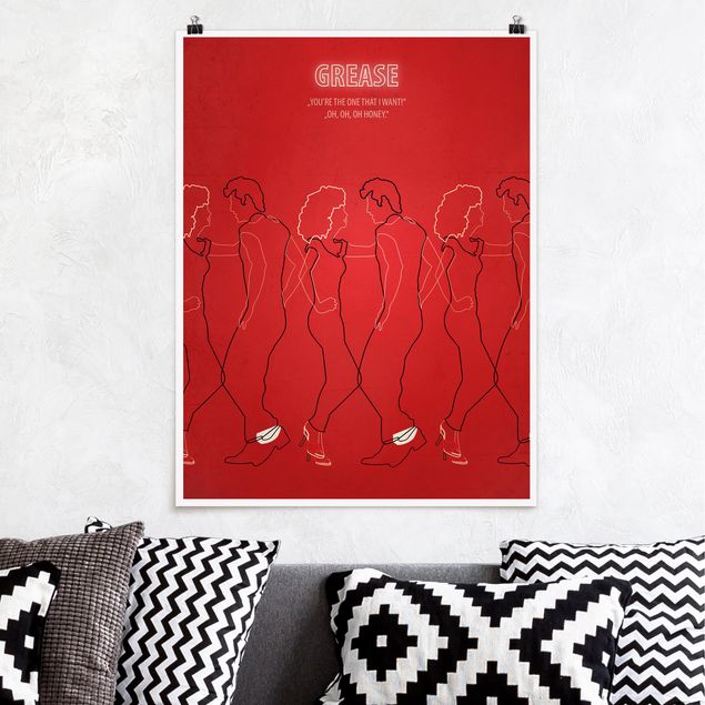 Dekoracja do kuchni Plakat filmowy Grease