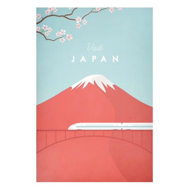 Obrazy do salonu nowoczesne Plakat podróżniczy - Japonia