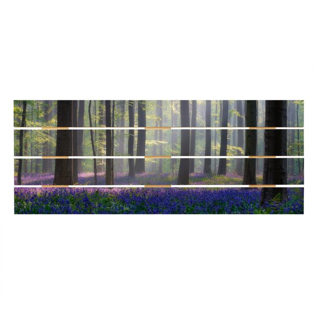 Obraz z drewna - Wiosenny dzień w lesie