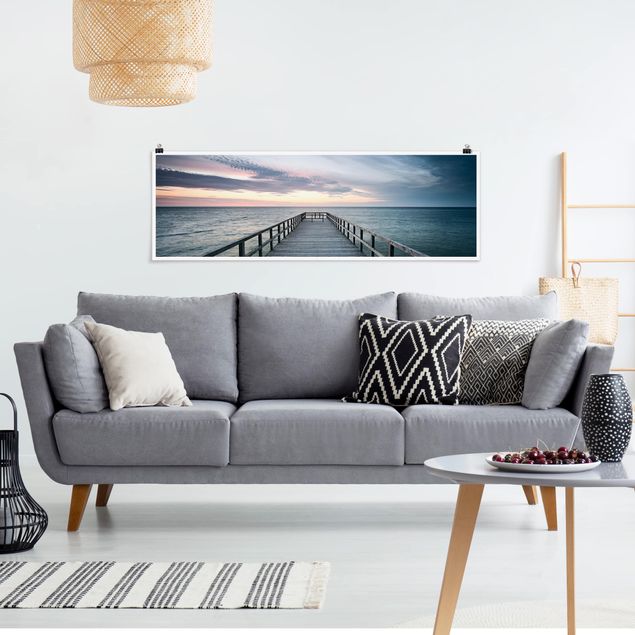 Obrazy do salonu Promenada nad mostem