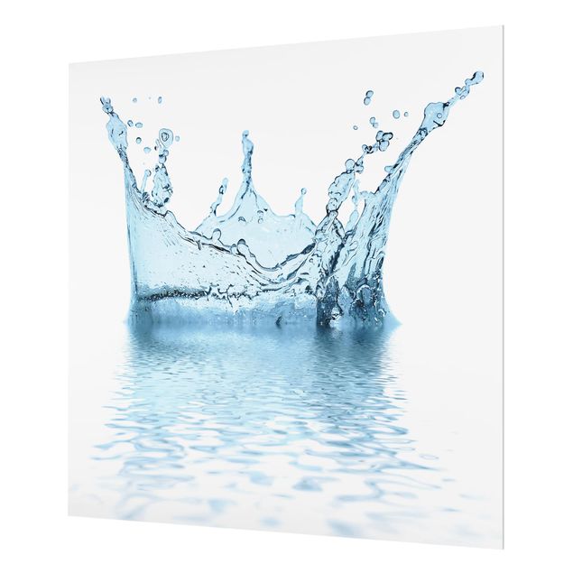 Panel szklany do kuchni - Niebieski strumień wody Nr 2