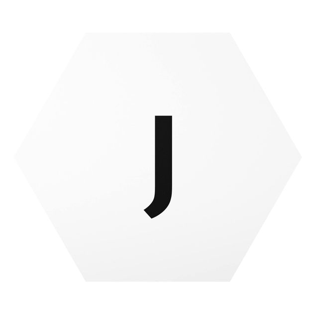 Obrazy litery Biała litera J