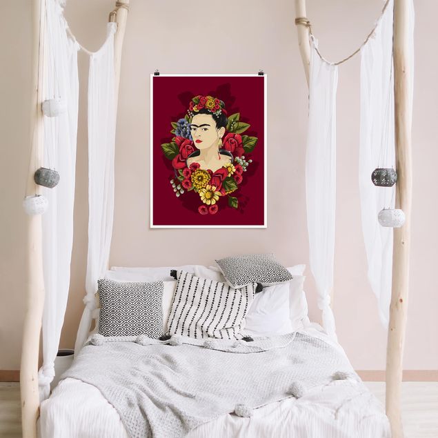 Nowoczesne obrazy Frida Kahlo - Róże