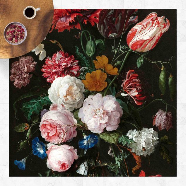 dywany zewnętrzne tarasowe Jan Davidsz de Heem - Martwa natura z kwiatami w szklanym wazonie