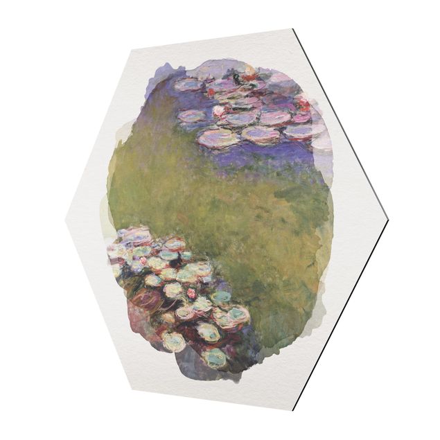 Obrazy motywy kwiatowe Akwarele - Claude Monet - Lilie wodne