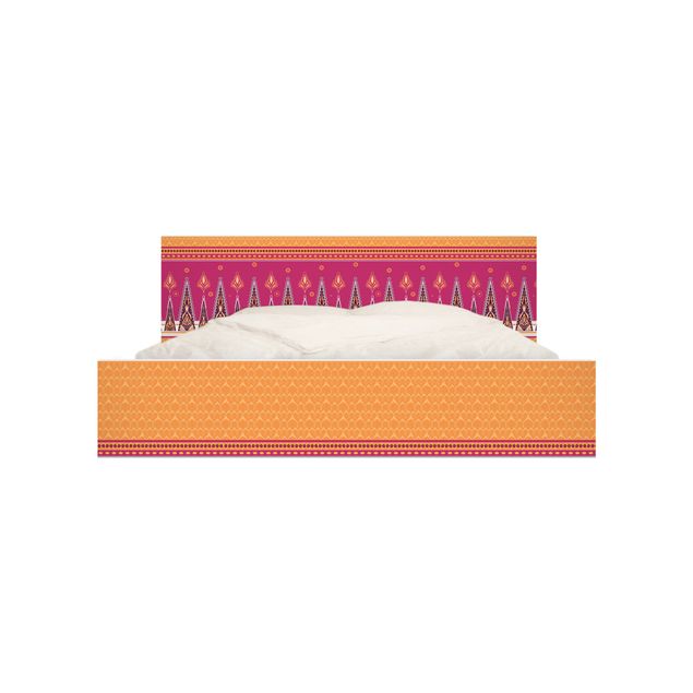 Okleina meblowa IKEA - Malm łóżko 140x200cm - Letnie sari