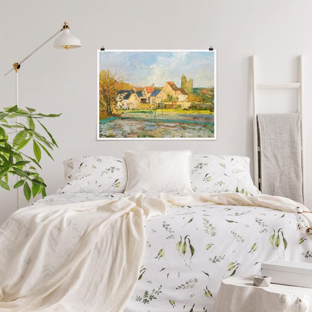 Nowoczesne obrazy Camille Pissarro - Krajobraz w pobliżu Pontoise