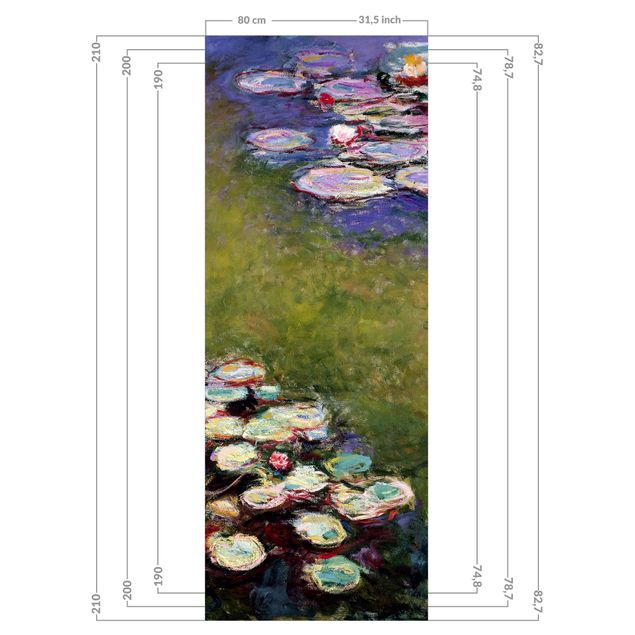 Tylna ścianka prysznicowa - Claude Monet - Water Lilies