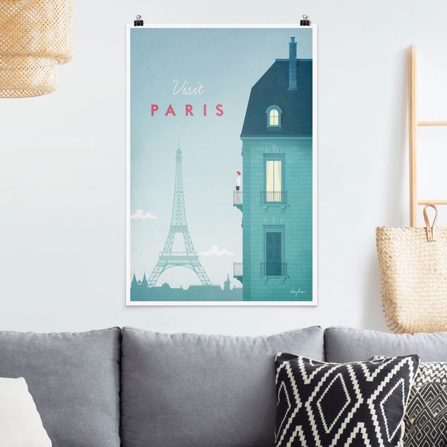Dekoracja do kuchni Plakat podróżniczy - Paryż