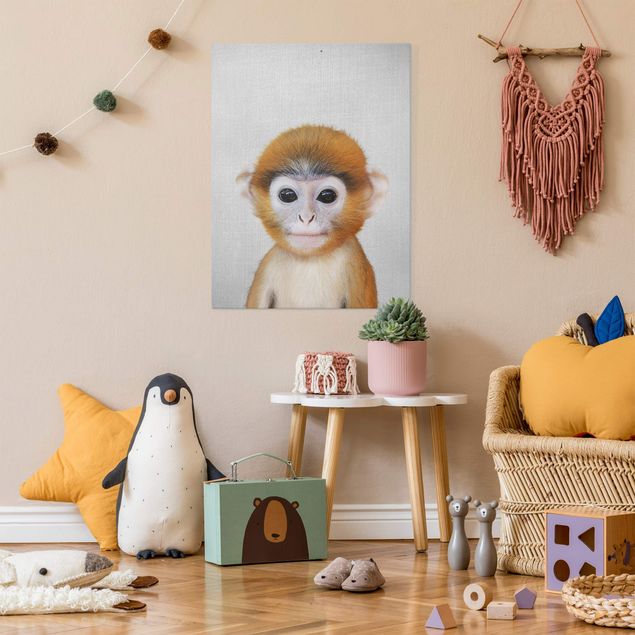 Obrazy do salonu nowoczesne Baby Monkey Anton