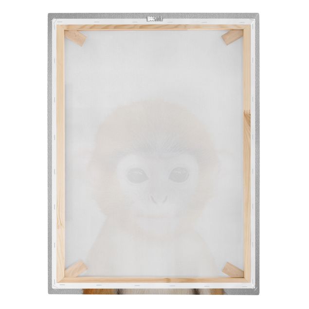 Obraz na płótnie czarno biały Baby Monkey Anton