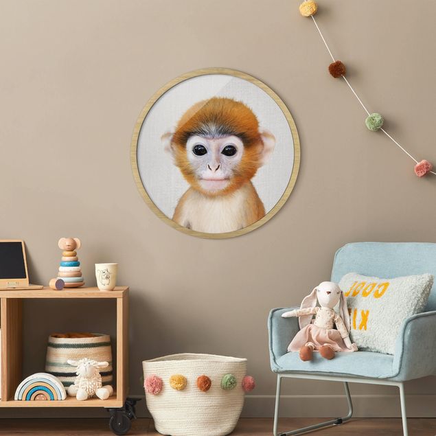Obrazy w ramie dla dzieci Mała małpka Anton
