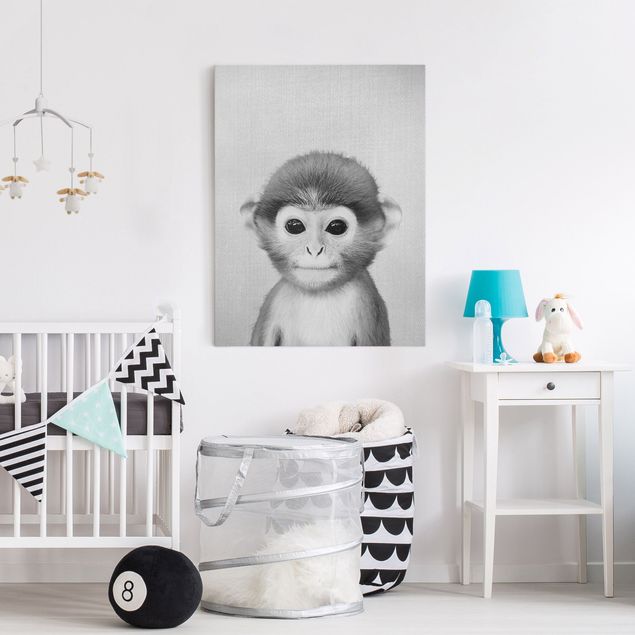 Pokój niemowlęcy i dziecięcy  Baby Monkey Anton Black And White