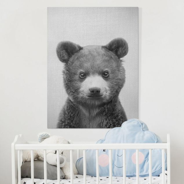 Obrazy miś Baby Bear Bruno Black And White