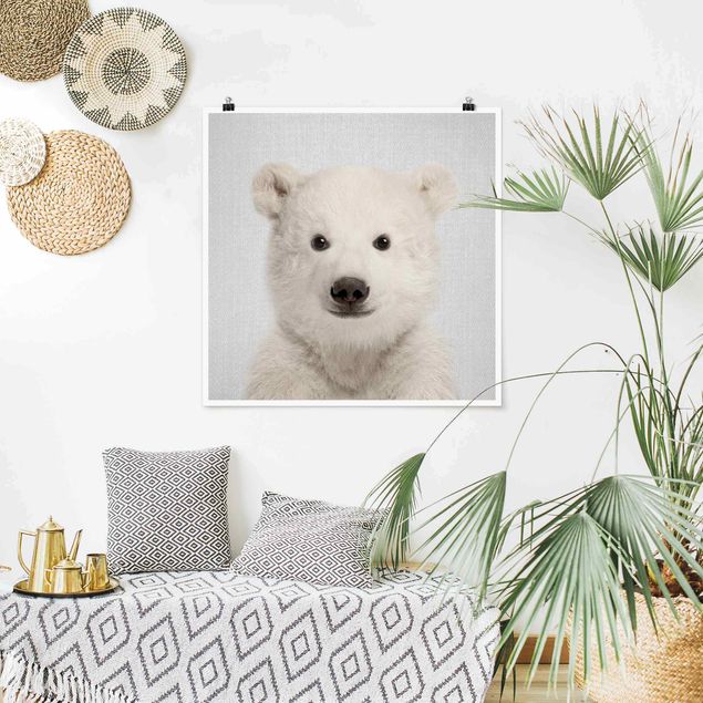 Nowoczesne obrazy do salonu Baby Polar Bear Emil