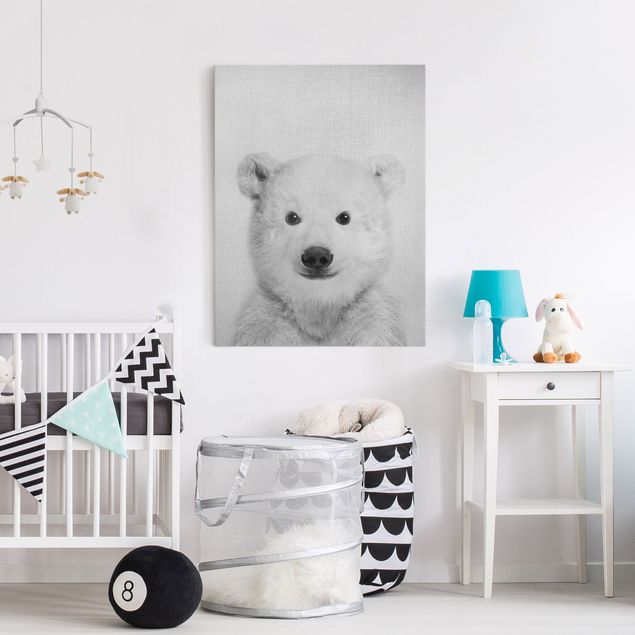 Pokój niemowlęcy Baby Polar Bear Emil Black And White