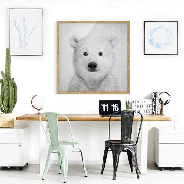 Pokój dziecięcy Baby Polar Bear Emil Black And White
