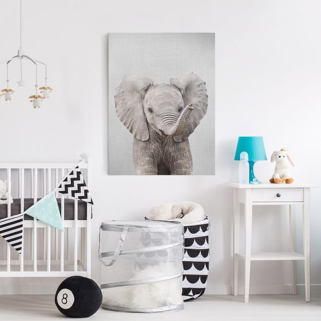 Obrazy do salonu nowoczesne Baby Elephant Elsa