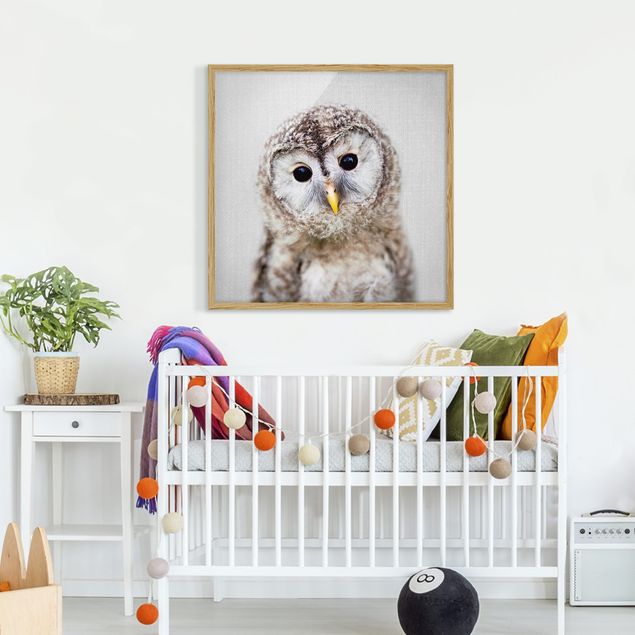 Obrazy w ramie dla dzieci Baby Owl Erika