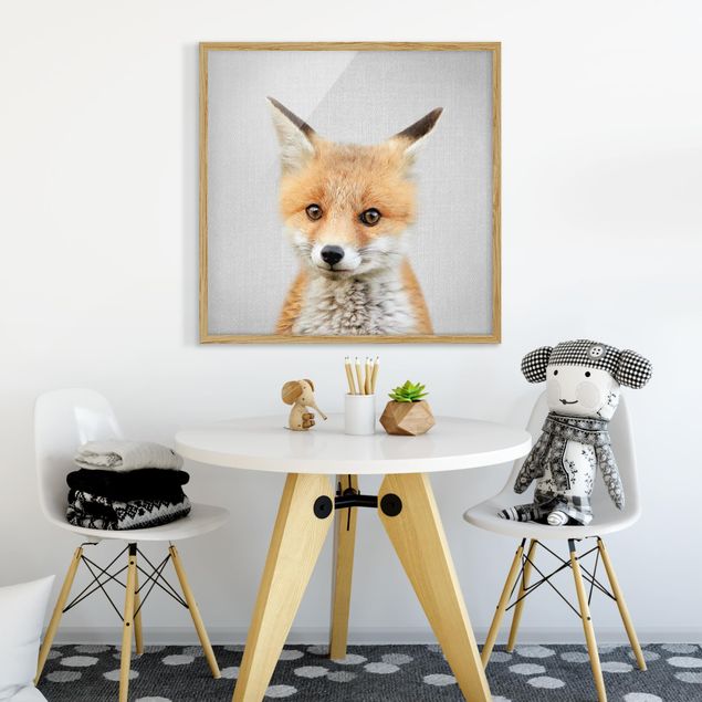 Obrazy w ramie zwierzęta Baby Fox Fritz