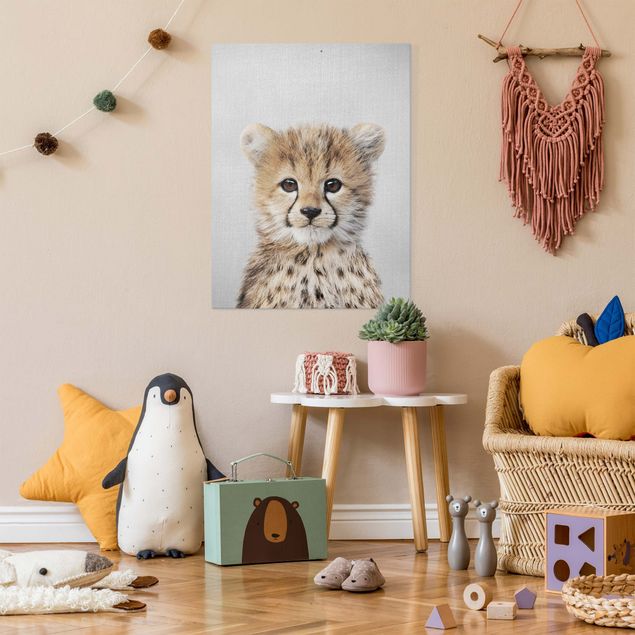 Nowoczesne obrazy do salonu Baby Cheetah Gino