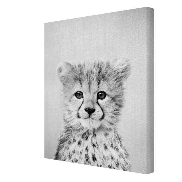 Czarno białe obrazy Baby Cheetah Gino Black And White