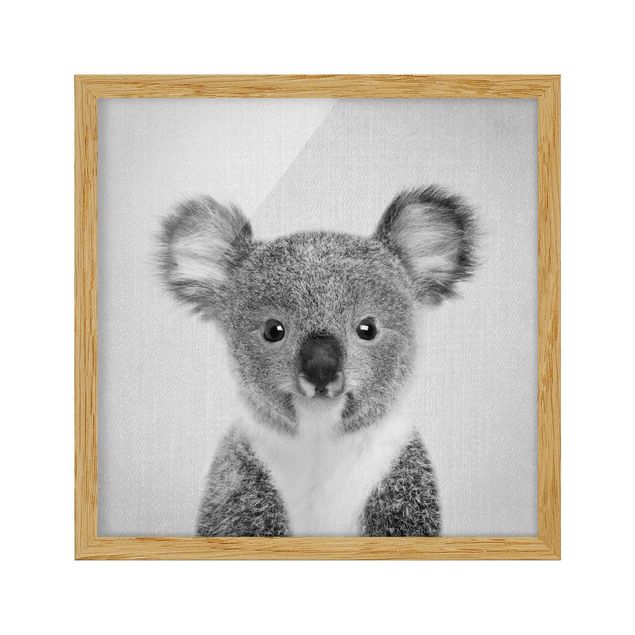 Obrazy do salonu Baby Koala Klara Black And White