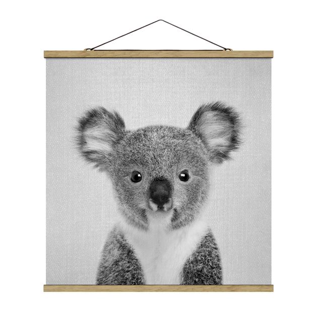 Obrazy ze zwierzętami Baby Koala Klara Black And White