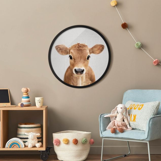 Obrazy w ramie dla dzieci Mała krowa Kira