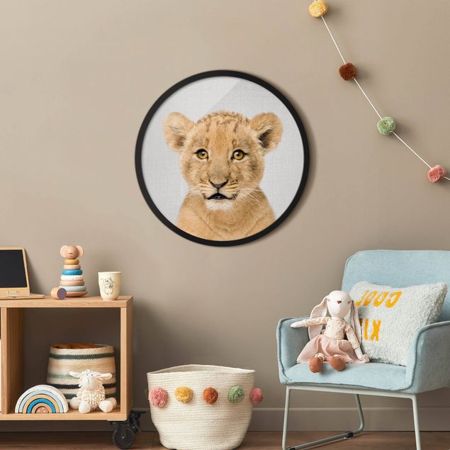 Obrazy w ramie dla dzieci Mały lew Luca