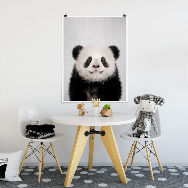 Obrazy do salonu nowoczesne Baby Panda Prian